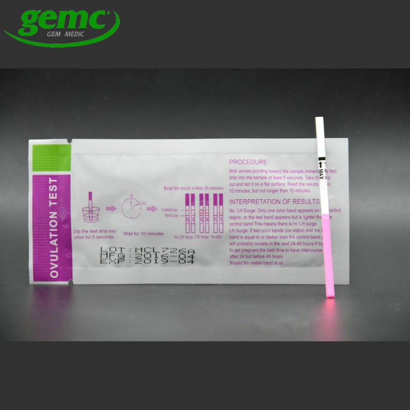 LH ovulation rapid urine test strip